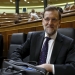 Spanish Prime Minister Mariano Rajoy takes his seat at the start of a parliamentary session in Madrid, Spain, July 15, 2015. Rajoy said he will put forward the details of a third Greek bailout to parliament for debate and ask for its approval.   REUTERS/Paul Hanna
               - RTX1KD5X