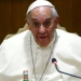 Pope Francis gestures as he speaks during the "Modern Slavery and Climate Change" conference at the Vatican July 21, 2015. Pope Francis on Tuesday urged the United Nations to take a "very strong stand" on climate change at a landmark summit this year in Paris on global warming. The pope spoke at a Vatican-hosted conference of mayors and governors from major world cities who signed a declaration urging global leaders to take bold action at the U.N. summit, saying it may be the last chance to tackle human-induced global warming. REUTERS/Tony Gentile  - RTX1L91Q