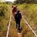 Una familia trata de llegar a México desde El Salvador.