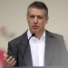 Basque premier Inigo Urkullu delivers a speech at the Aberri Eguna in Bilbao April 20, 2014. The PNV celebrated the Aberri Eguna (Day of the Nation) in Bilbao on Sunday calling for the creation of a Basque nation within the European Union. REUTERS/Vincent West (SPAIN - Tags: POLITICS) - RTR3LZ6L