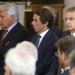 Former Spanish Prime Ministers Jose Luis Rodriguez Zapatero (R), Jose Maria Aznar (C) and Felipe Gonzalez attend a celebration to mark the 30th anniversary of Spain's accession to the European Communities, at Madrid's royal palace, Spain, June 24, 2015. REUTERS/Andrea Comas - RTR4YRLK