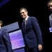 Three of the main candidates for Spain's national election (L-R) Ciudadanos party leader Albert Rivera, Socialist party (PSOE) leader Pedro Sanchez and Podemos (We Can) party leader Pablo Iglesias, walk together before a live debate hosted by Spanish newspaper El Pais in Madrid, November 30, 2015. REUTERS/Juan Medina - RTX1WKKF