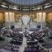 A general view of a session of the Bundestag, the German lower house of parliament, in Berlin, Germany, December 2, 2015, during a debate on the country's role in the campaign against Islamic State.  German support for military involvement in the campaign against Islamic State has risen sharply with 42 percent backing action, a poll showed on Wednesday.  In direct response to a French appeal for solidarity after the attacks in Paris which killed 130 people, Germany has joined other countries in stepping up its role in the military campaign against IS insurgents in Syria.     REUTERS/Fabrizio Bensch  - RTX1WTEI
