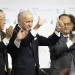 Ban Ki-moon, Laurent Fabius y Francois Hollande. | Reuters