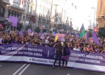 Manifestación en Madrid contra la violencia machista. | Óscar Abou-Kassem