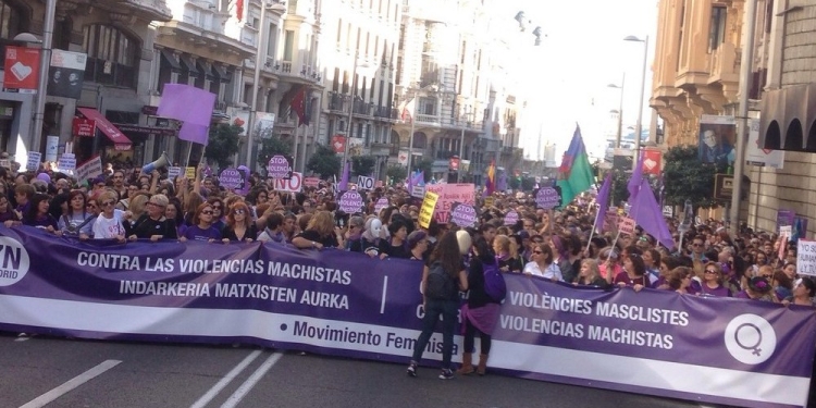 Manifestación en Madrid contra la violencia machista. | Óscar Abou-Kassem