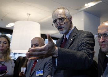 El embajador de Siria ante la ONU, Bashar al Jaafari. FOTO: Reuters