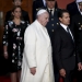 Pope Francis and Mexico's President Enrique Pena Nieto participate in a ceremony at the National Palace in Mexico City, February 13, 2016.  REUTERS/Max Rossi - RTX26RZO