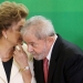 Brazil's President Dilma Rousseff (L) talks with former president Luiz Inacio Lula da Silva during the appointment of Lula da Silva as chief of staff, at Planalto palace in Brasilia, Brazil, March 17, 2016. REUTERS/Adriano Machado        TPX IMAGES OF THE DAY - RTSAWOI
