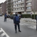 Police at the scene of a security operation in the Brussels suburb of Molenbeek in Brussels, Belgium, March 18, 2016.   REUTERS/Francois Lenoir - RTSB43K