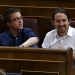 Podemos (We Can) party leader Pablo Iglesias (R) and party deputies attend an investiture debate at parliament in Madrid, Spain,  March 2, 2016.  REUTERS/Andrea Comas  - RTS8WEZ