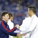 Football Soccer - FC Barcelona v Real Madrid - La Liga - Camp Nou, Barcelona - 2/4/16
Barcelona's Lionel Messi shakes hands with Real Madrid's Cristiano Ronaldo before the game
Reuters / Albert Gea
Livepic
EDITORIAL USE ONLY. - RTSDADT