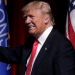 U.S. Republican presidential candidate Donald Trump arrives at a campaign event in Milwaukee, Wisconsin, United States, April 4, 2016.     REUTERS/Jim Young  - RTSDL51