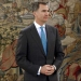 Spain's King Felipe waits for the arrival of Basque Nationalist Party (PNV) deputy Aitor Esteban (unseen) during the third round of talks with political parties at Zarzuela Palace in Madrid, Spain, April 25, 2016. REUTERS/Juan Carlos Hidalgo/Pool  - RTX2BKY0