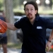 Podemos (We Can) leader Pablo Iglesias, plays ball on the eve of Spain's general election in Madrid, Spain, June 25, 2016. REUTERS/Javier Barbancho   - RTX2I4JM