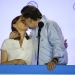 Spain's acting prime minister and People's Party (PP) leader Mariano Rajoy kisses his wife Elvira Fernandez after addressing supporters at party headquarters following Spain's general election in Madrid, Spain, June 27, 2016.  REUTERS/Marcelo del Pozo  - RTX2ICS1