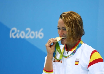 Mireia Belmonte, oro en 200 mariposa en Río 2016. FOTO: Reuters