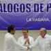 Firma de la paz entre las FARC y el Gobierno colombiano, en La Habana.