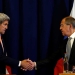 El secretario de Estado nortemanericano John Kerry y el minitro ruso, Sergei Lavrov en el acuerdo en Ginebra obre Siria / foto Reuters