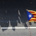 Sombra de la estelada en la Diada. Foto Reuters