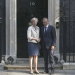 Reunión entre Donald Tusk y Theresa May, en Londres.  FOTO: Reuters