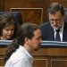 Mariano Rajoy y Pablo Iglesias, durante la sesión de investidura del 27 de octubre. FOTO: Reuters