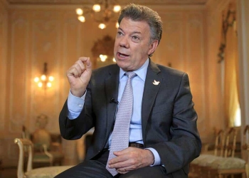 El presidente colombiano, Juan Manuel Santos