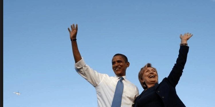 Barack Obama Hillary Clinton campaña demócrata