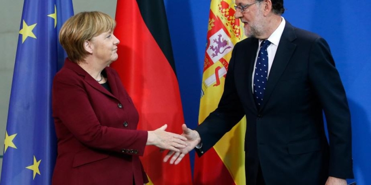Merkel y Rajoy: La unidad europea frente a Puigdemont