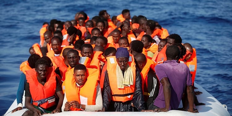 Trece migrantes fueron encontrados muertos hoy en el Mediterráneo central