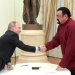 Russia's President Vladimir Putin (L) shakes hands with U.S. actor Steven Seagal during a meeting at the Kremlin in Moscow, Russia, November 25, 2016. Sputnik/Kremlin/Alexei Druzhinin via REUTERS.