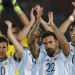 Football Soccer - Chile v Argentina - World Cup 2018 Qualifier  at Nacional Stadium  Santiago  Chile  24 3 16  Argentina s Lionel Messi  10  and teammates celebrate their victory against Chile  REUTERS Rodrigo Garrido