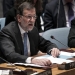 Spanish Prime Minister Mariano Rajoy speaks while serving as President of the United Nations Security Council during a meeting on Women, Peace and Security at U.N. headquarters in New York, October 13, 2015.  REUTERS/Mike Segar - RTS49UV