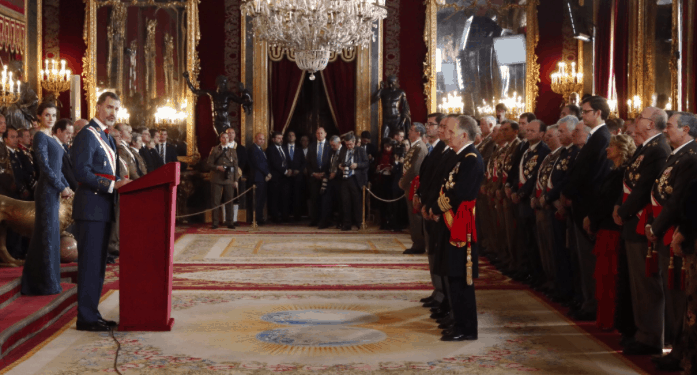 El Rey Felipe VI en la Pascua Militar de 2017. FOTO: Casa Real