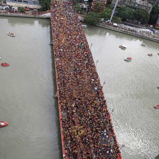 procesión anual del Nazareno Negro en Manila