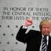 U.S. President Donald Trump reacts after delivering remarks during a visit to the Central Intelligence Agency (CIA) in Langley, Virginia U.S., January 21, 2017. REUTERS/Carlos Barria - RTSWQZK