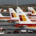 Aviones de Iberia en Madrid Barajas. FOTO: Reuters