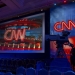 A CNN camera operator waits by his camera as the network prepares  for the first democratic presidential candidate debate at the Wynn Hotel in Las Vegas, Nevada October 13, 2015.   REUTERS/Mike Blake