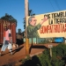 A sign showing Cuban President Raúl Castro, and saying ‘May the earth tremble, compatriots!,’ Havana, Cuba, December 2014