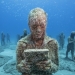 Una de las esculturas de "Rubicón". Jason deCaires Taylor