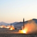 Misiles lanzados por Corea del Norte. FOTO: Reuters