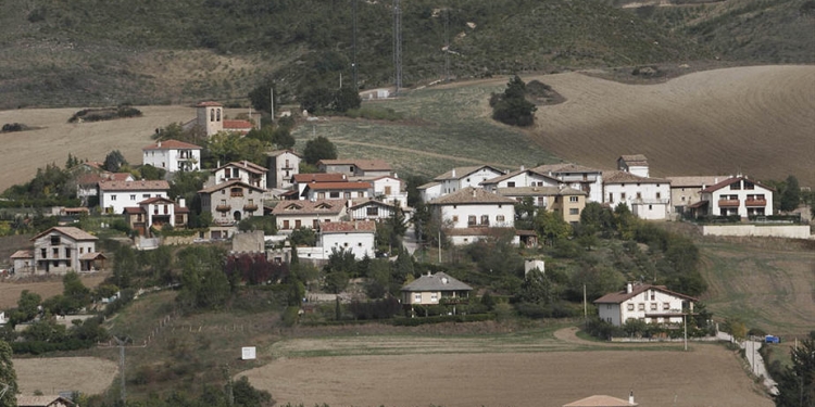 Oricáin, epicentro del terremoto. FOTO: Gobierno de Navarra