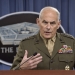 U.S. Southern Command Commander Marine Corps Gen. John F. Kelly briefs the media on the latest developments in his command's efforts to stem the flow of drugs from South and Central America in the Pentagon Press Briefing Room, March 13, 2014.  DoD Photo by Glenn Fawcett (Released)