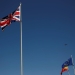 Bandera británica junto a la española y la europea. FOTO: Reuters