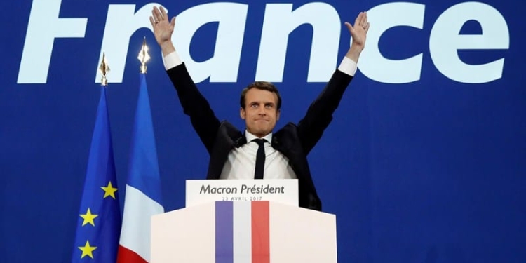 El francés Emmanuel Macron, líder del movimiento En Marcha. FOTO: Reuters