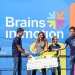 Entrega del cheque de la iniciativa Brains in Motion a la Fundación Aladina. FOTO: Colegio Brains