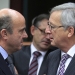 Luis de Guindos y Jean Claude Juncker. FOTO: Reuters