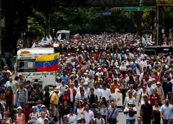 Marcha en Caracas contra Constituyente (24/05/07). Reuters