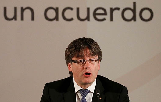 El presidente catalán Carles Puigdemont. FOTO: Reuters