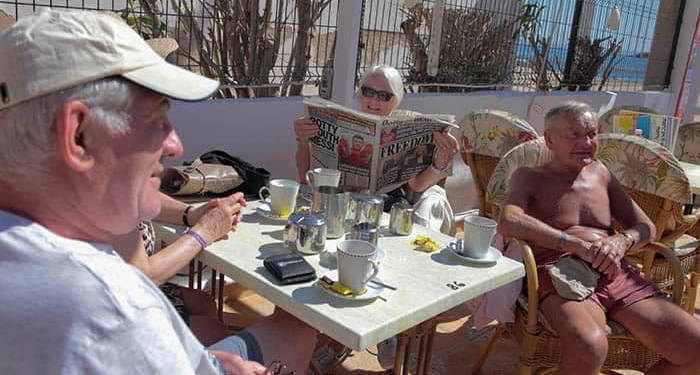 Turistas británicos en Mallorca. FOTO: Reuters